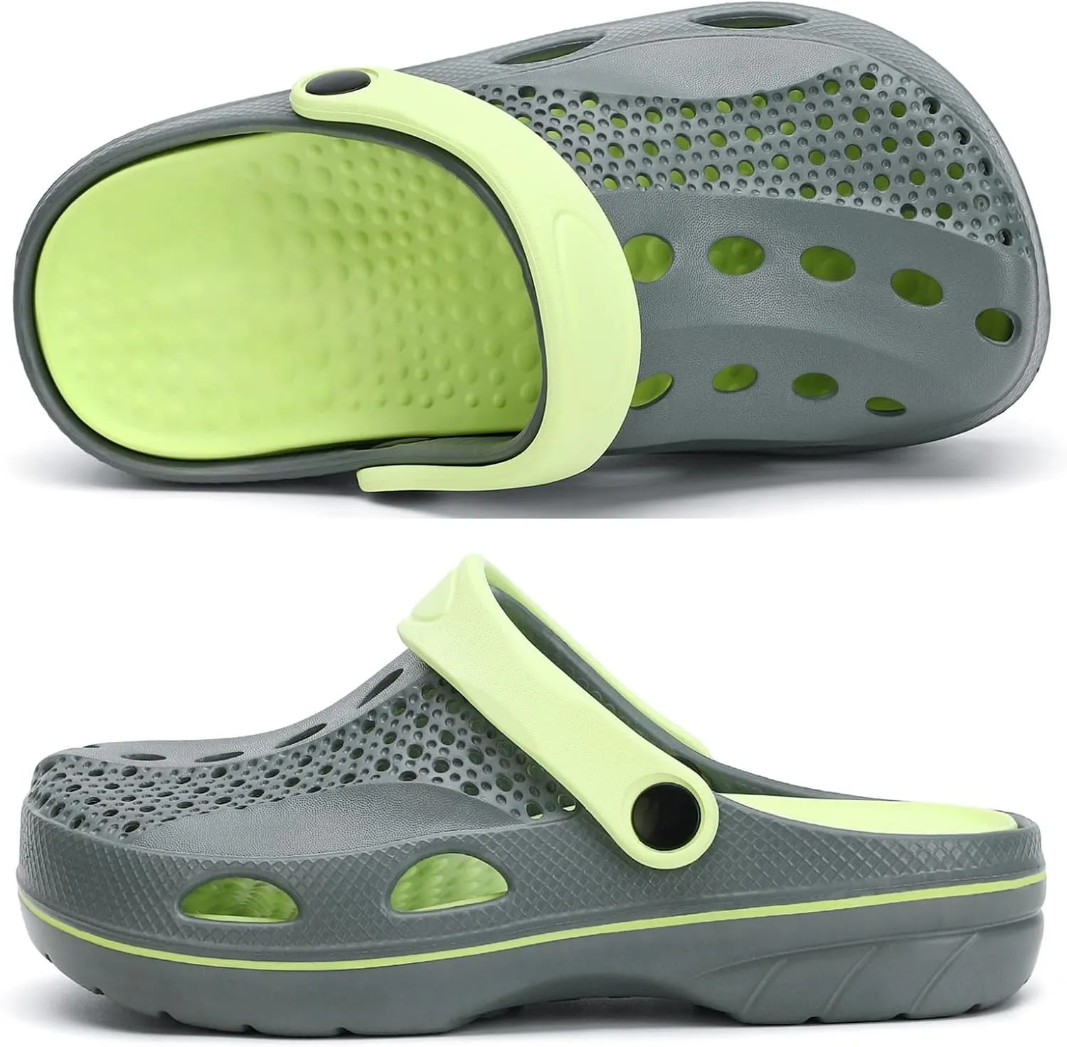 Boys and Girls Arch Support Garden Clogs Shoes Kids Slippers Indoor Outdoor Beach Sandals Removable Cushion Insole