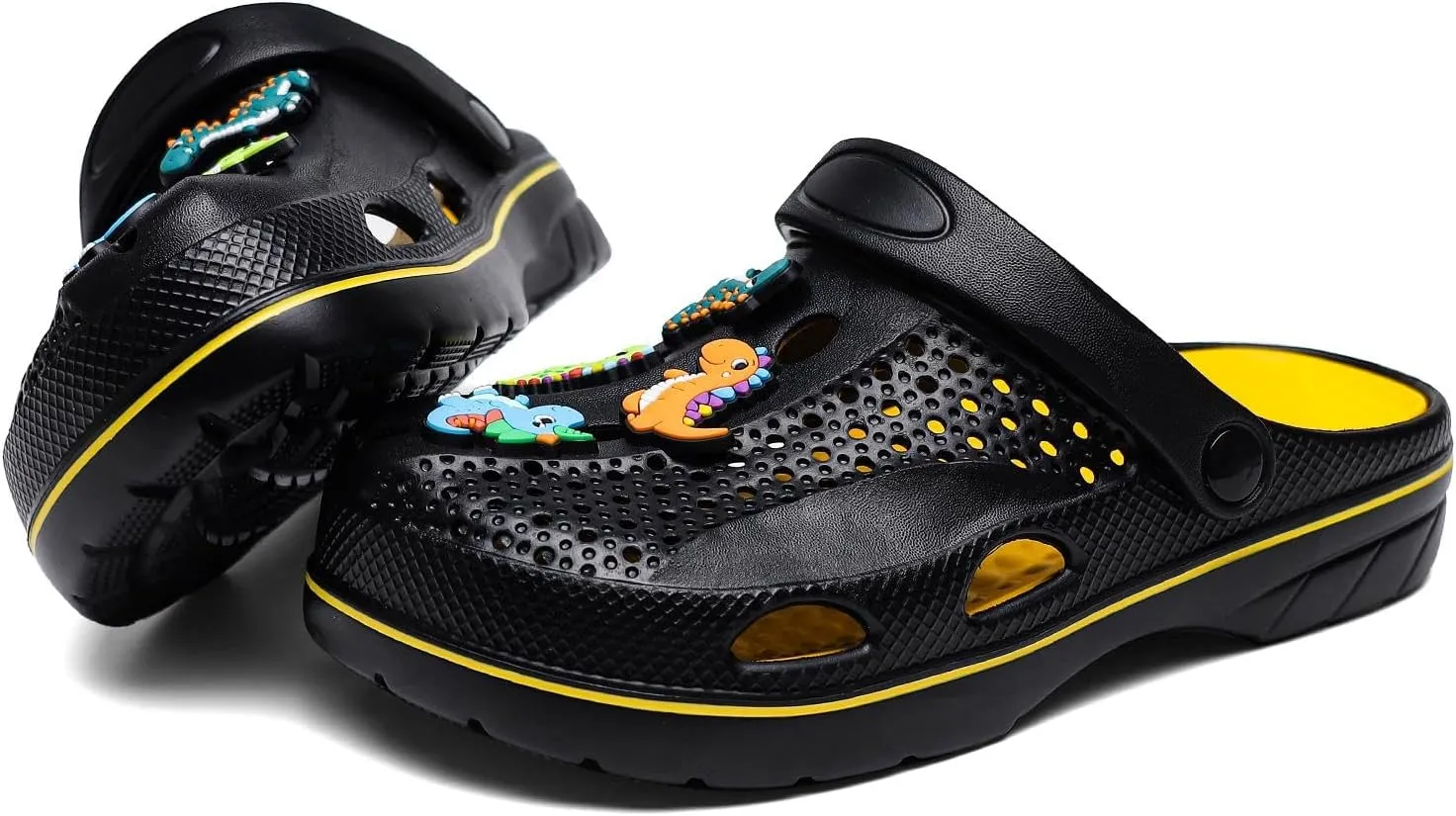 Boys and Girls Arch Support Garden Clogs Shoes Kids Slippers Indoor Outdoor Beach Sandals Removable Cushion Insole