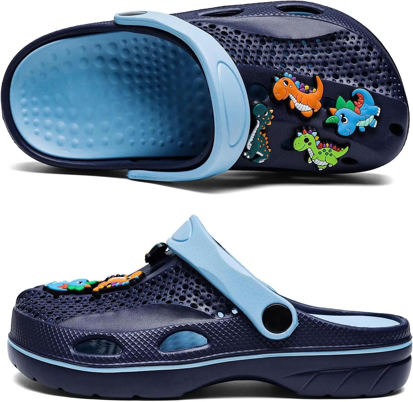 Boys and Girls Arch Support Garden Clogs Shoes Kids Slippers Indoor Outdoor Beach Sandals Removable Cushion Insole