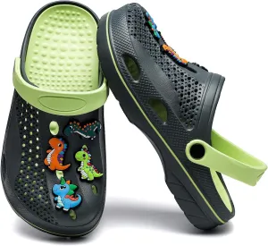 Boys and Girls Arch Support Garden Clogs Shoes Kids Slippers Indoor Outdoor Beach Sandals Removable Cushion Insole
