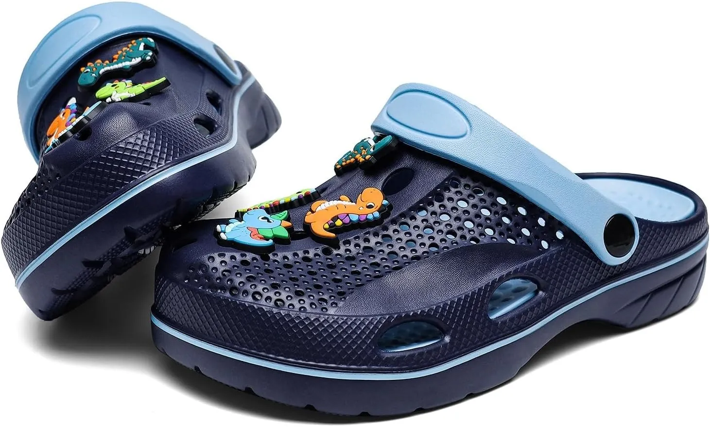 Boys and Girls Arch Support Garden Clogs Shoes Kids Slippers Indoor Outdoor Beach Sandals Removable Cushion Insole