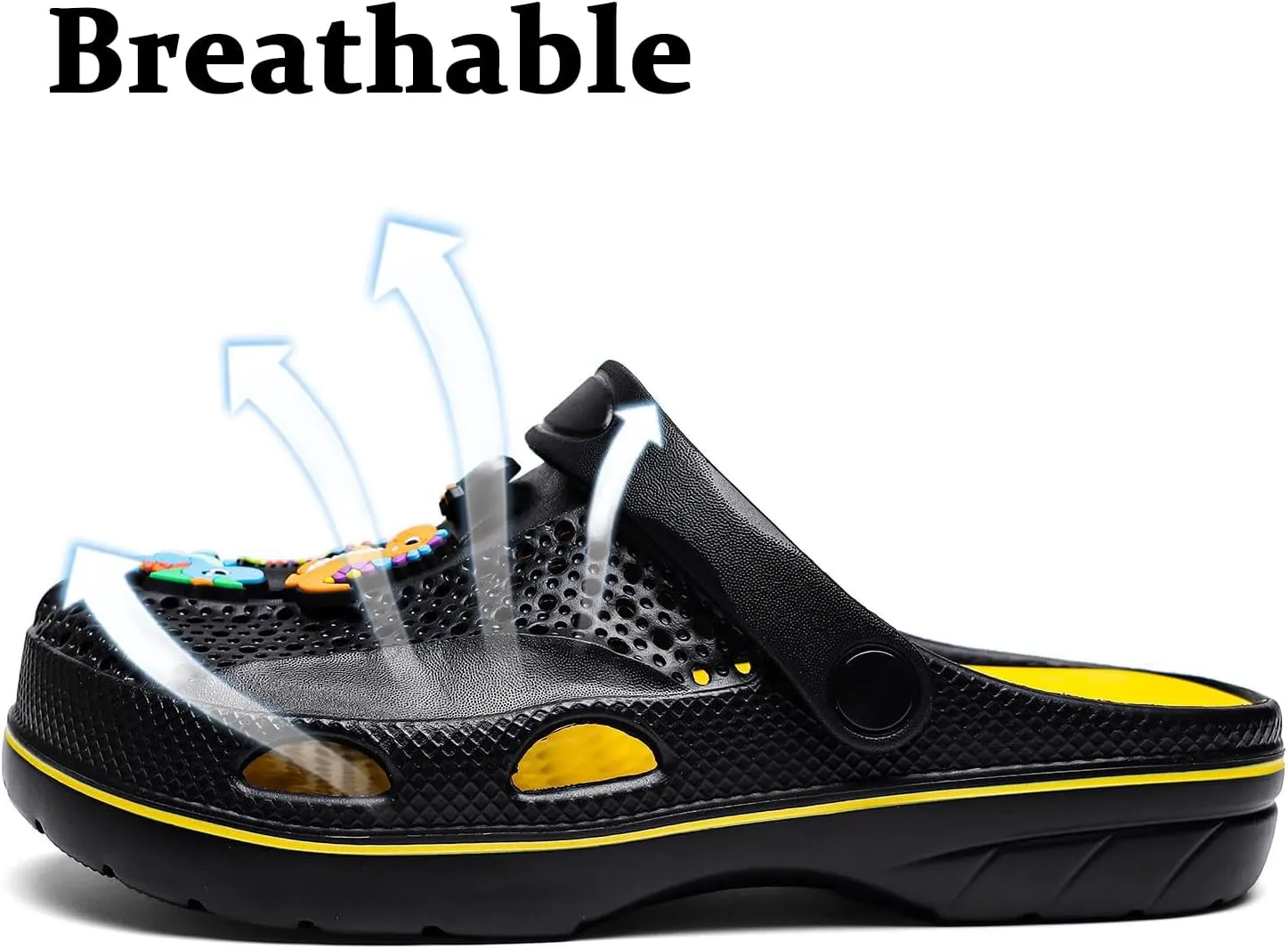 Boys and Girls Arch Support Garden Clogs Shoes Kids Slippers Indoor Outdoor Beach Sandals Removable Cushion Insole