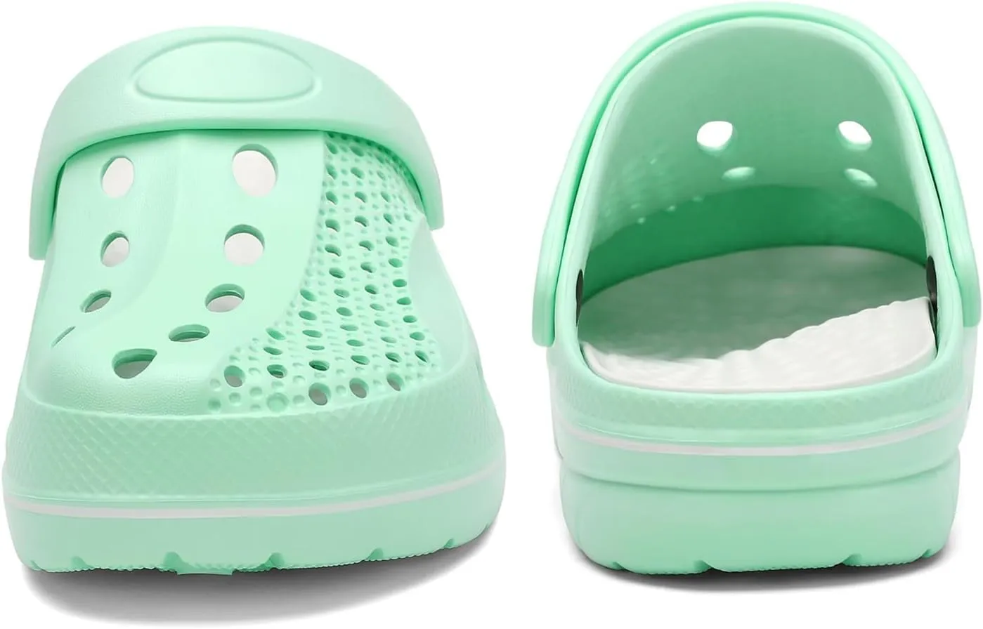 Boys and Girls Arch Support Garden Clogs Shoes Kids Slippers Indoor Outdoor Beach Sandals Removable Cushion Insole