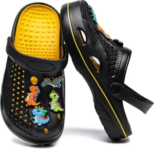 Boys and Girls Arch Support Garden Clogs Shoes Kids Slippers Indoor Outdoor Beach Sandals Removable Cushion Insole