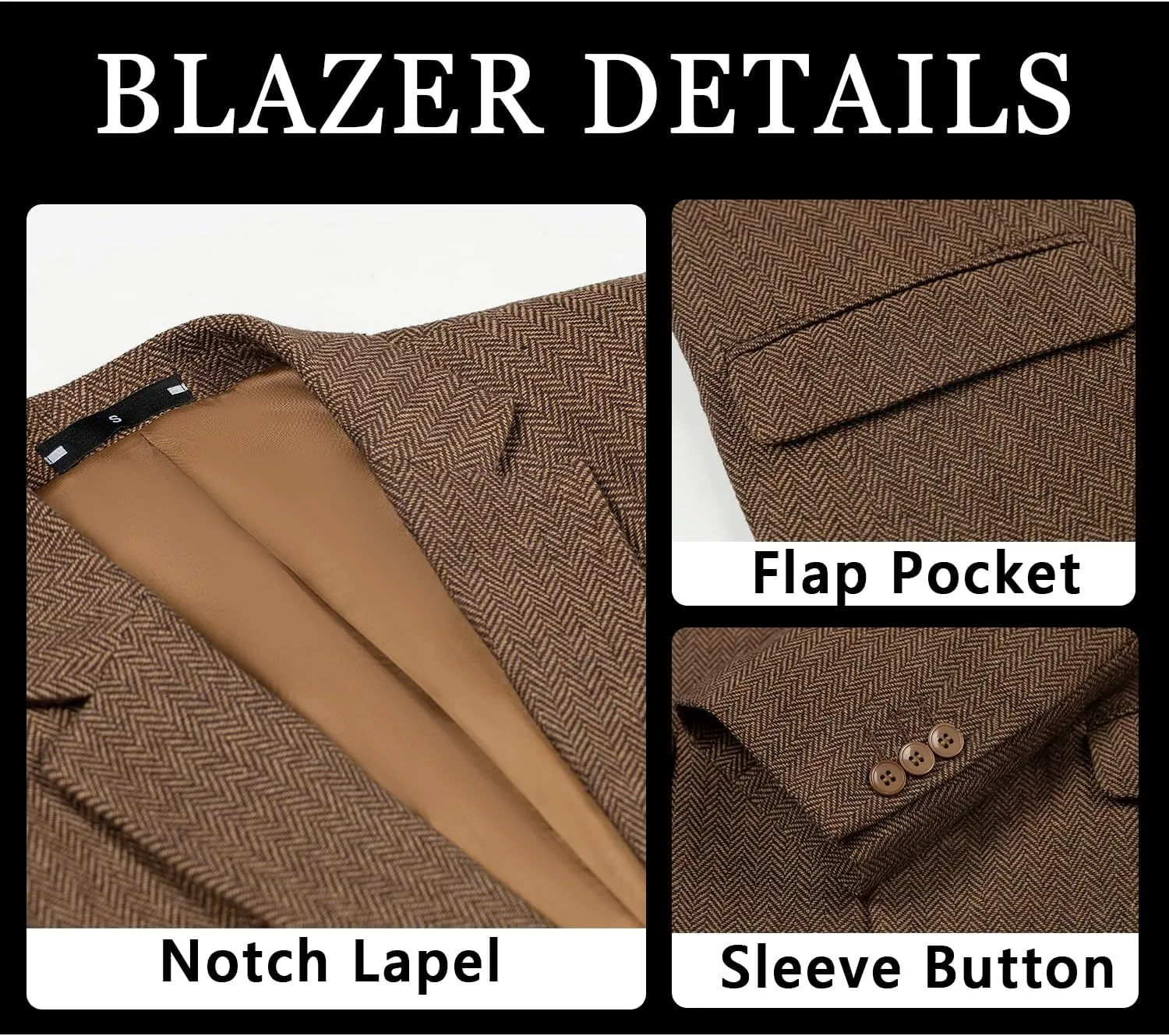Boys Blazer Retro Herringbone Sport Coat Formal Tweed Patterned Classic Kids Jacket for Boy Wedding Casual Jacket