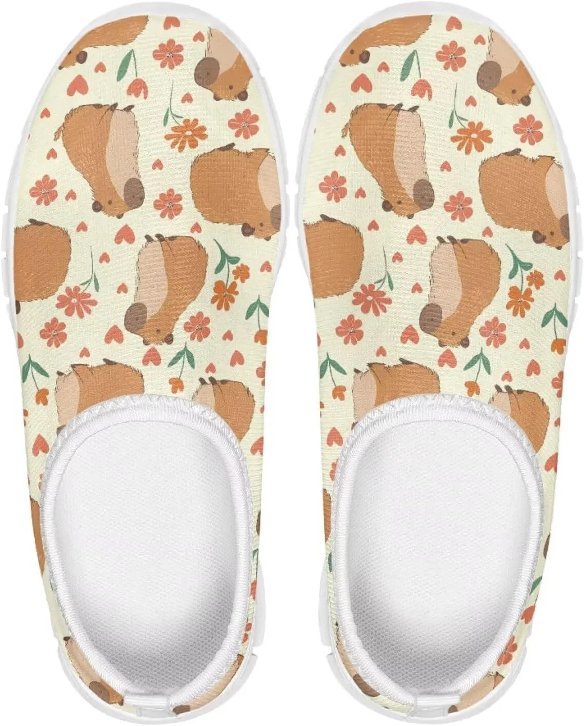 Boys Girls Slip Ons Flat Lightweight Sneakers Walking Casual Shoes Comfortable Art Painted Travel Outdoor Shoes for Big Kids US Size 11-15
