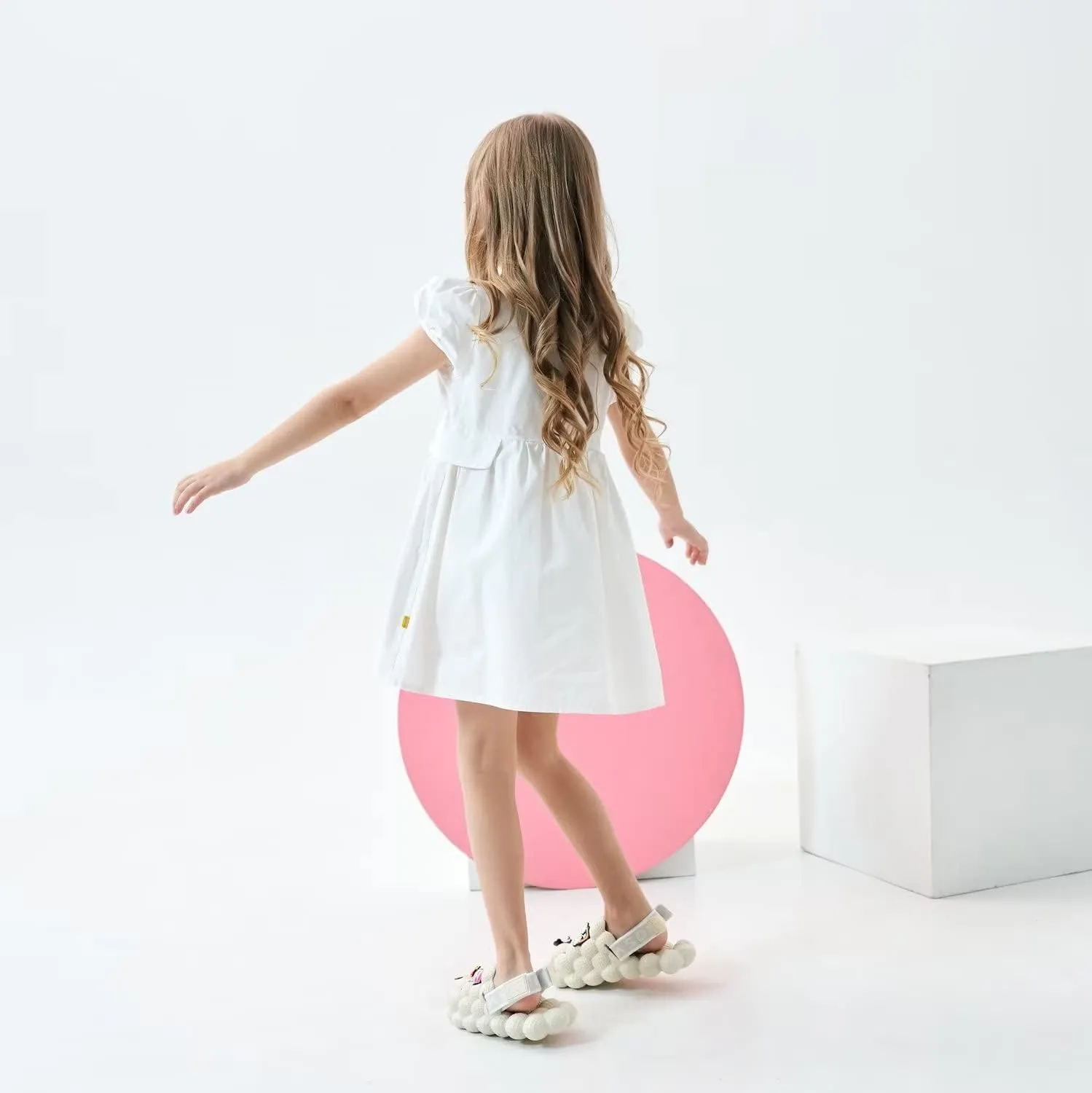 Bubble Slides for Kids, DIY Boys Girls Golf Ball Slides, Toddler Bubble Slides, 2-in-1 Detachable Cloud Slides with Charms and Elastic