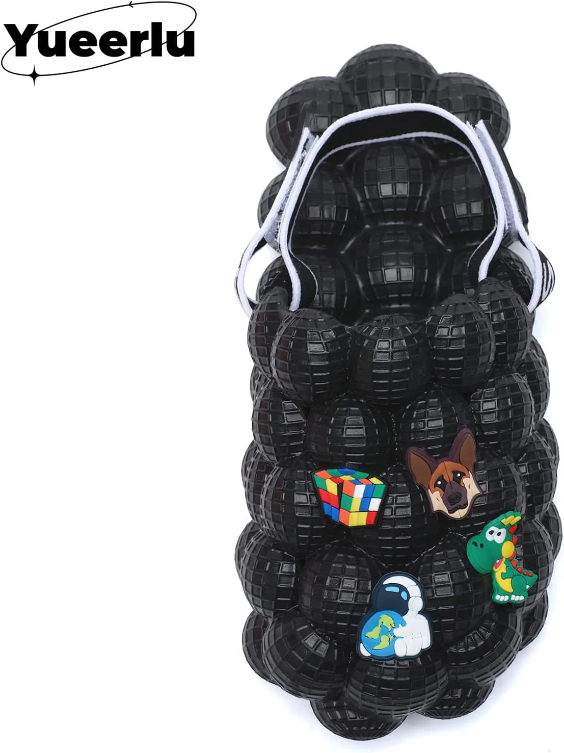 Bubble Slides for Kids, Funny Massage Kids Bubble Ball Slides with charms,Toddler Diy Charms Massage Slippers Adjustable Elastic Band Kids Sandals for Indoor Outdoor