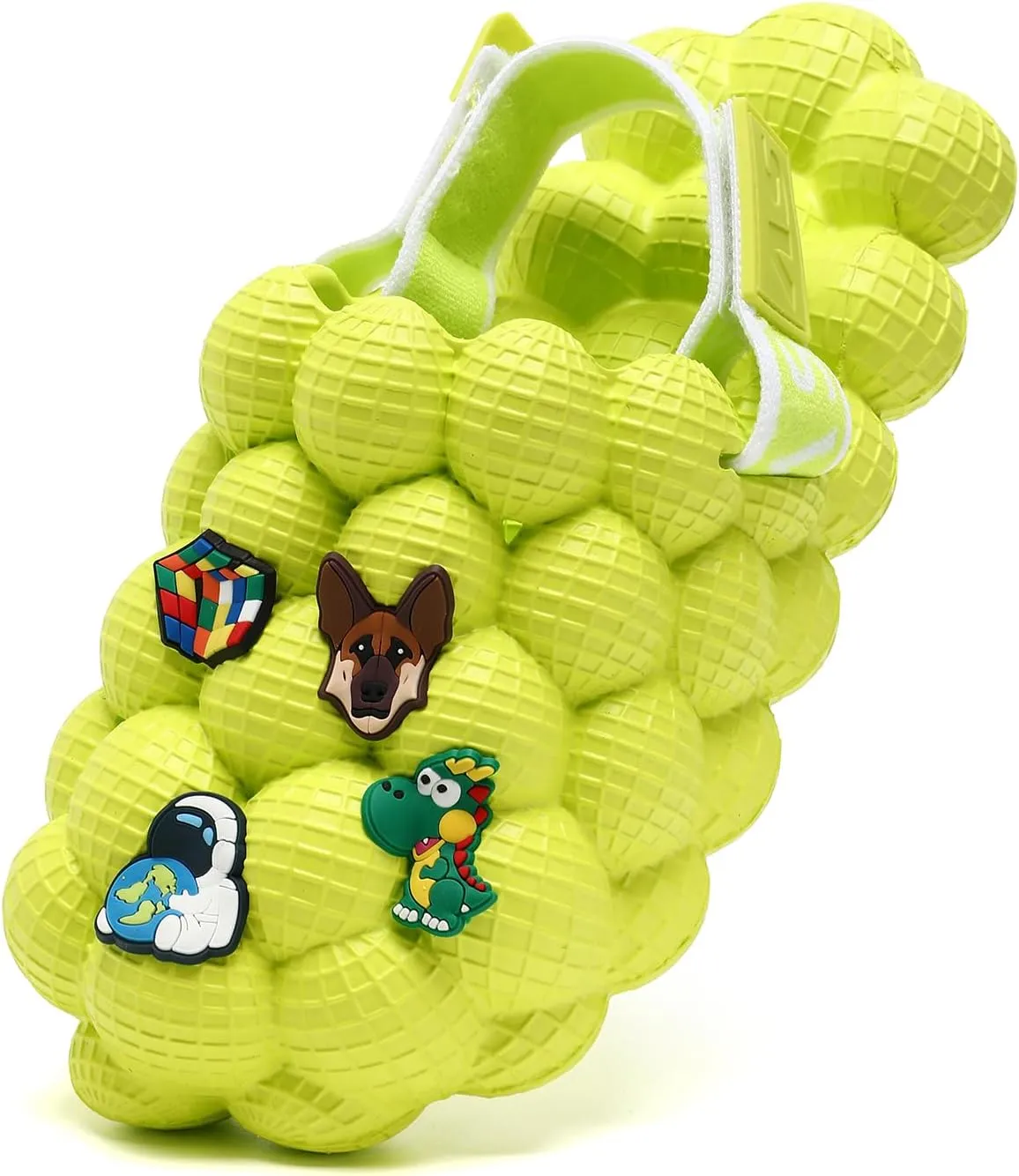 Bubble Slides for Kids, Funny Massage Kids Bubble Ball Slides with charms,Toddler Diy Charms Massage Slippers Adjustable Elastic Band Kids Sandals for Indoor Outdoor