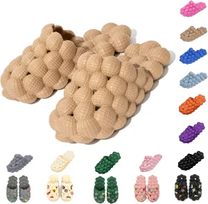 Bubble Slippers for Women Men, Funny Massage Golf Ball Slides, Cloud Cushion Thick Sole Spa, Non-slip Stress Relief Reflexology Sandals, Shower Bedroom