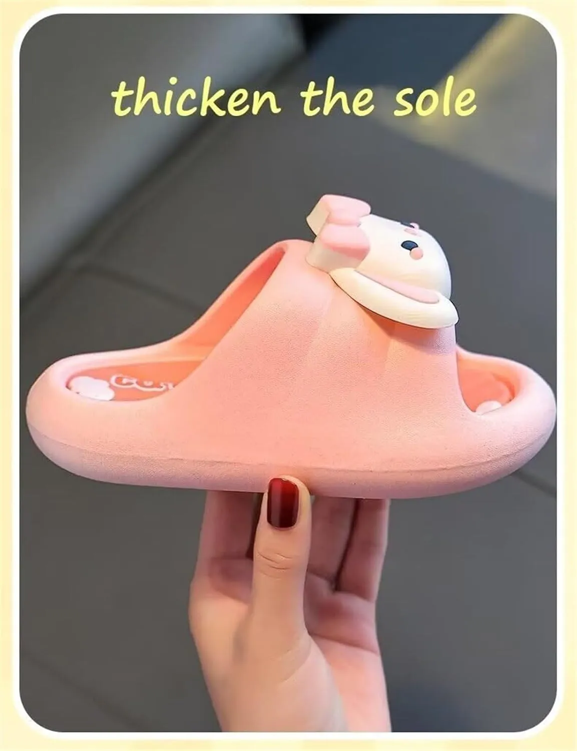 Bunny Slippers Unisex Child Boys & Girls Slides Sandals for Kids Cute Cartoon Animal Cloud Sandals Slipper for Indoor Outdoor Beach Garden Shoes Pink 32/33 Stretch(Light Blue a,3-3.5 Big Kid)