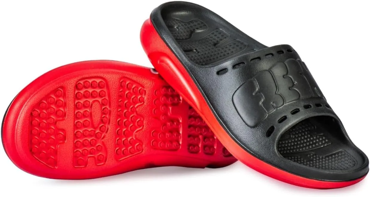Cali Slides for Men and Women. Recovery Cloud Slides with Arch Support and Massage Beads. Athletic and Beach Sandals