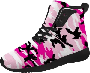 Camouflage Shoes for Men Women Camo High Top Sneakers Casual Shoes Gifts for Girlfriend Boyfriend