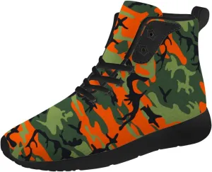 Camouflage Shoes for Men Women Camo High Top Sneakers Casual Shoes Gifts for Girlfriend Boyfriend