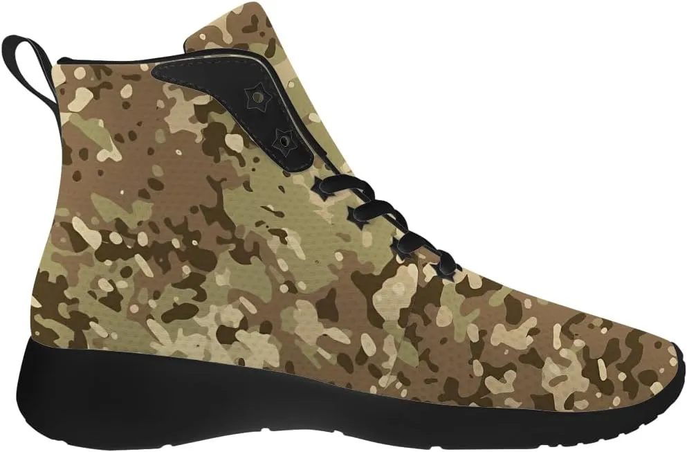 Camouflage Shoes for Men Women Camo High Top Sneakers Casual Shoes Gifts for Girlfriend Boyfriend