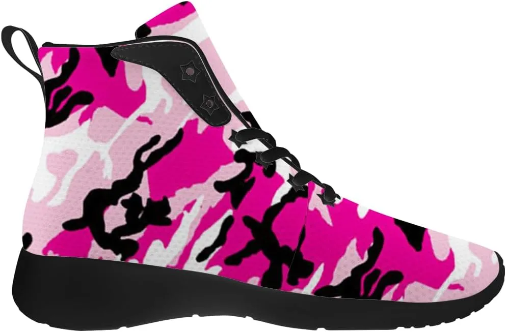 Camouflage Shoes for Men Women Camo High Top Sneakers Casual Shoes Gifts for Girlfriend Boyfriend