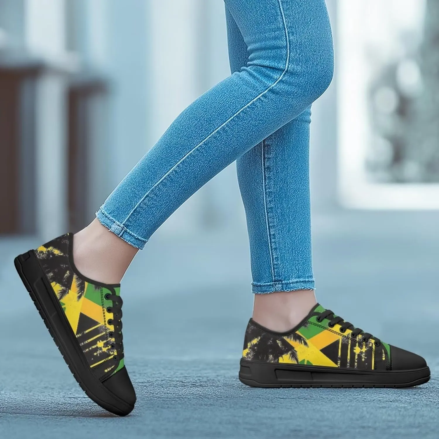 Canvas Shoes for Women Platform Sneakers Slip on Lace-up Walking Flats Outdoor Lightweight Tennis Shoe