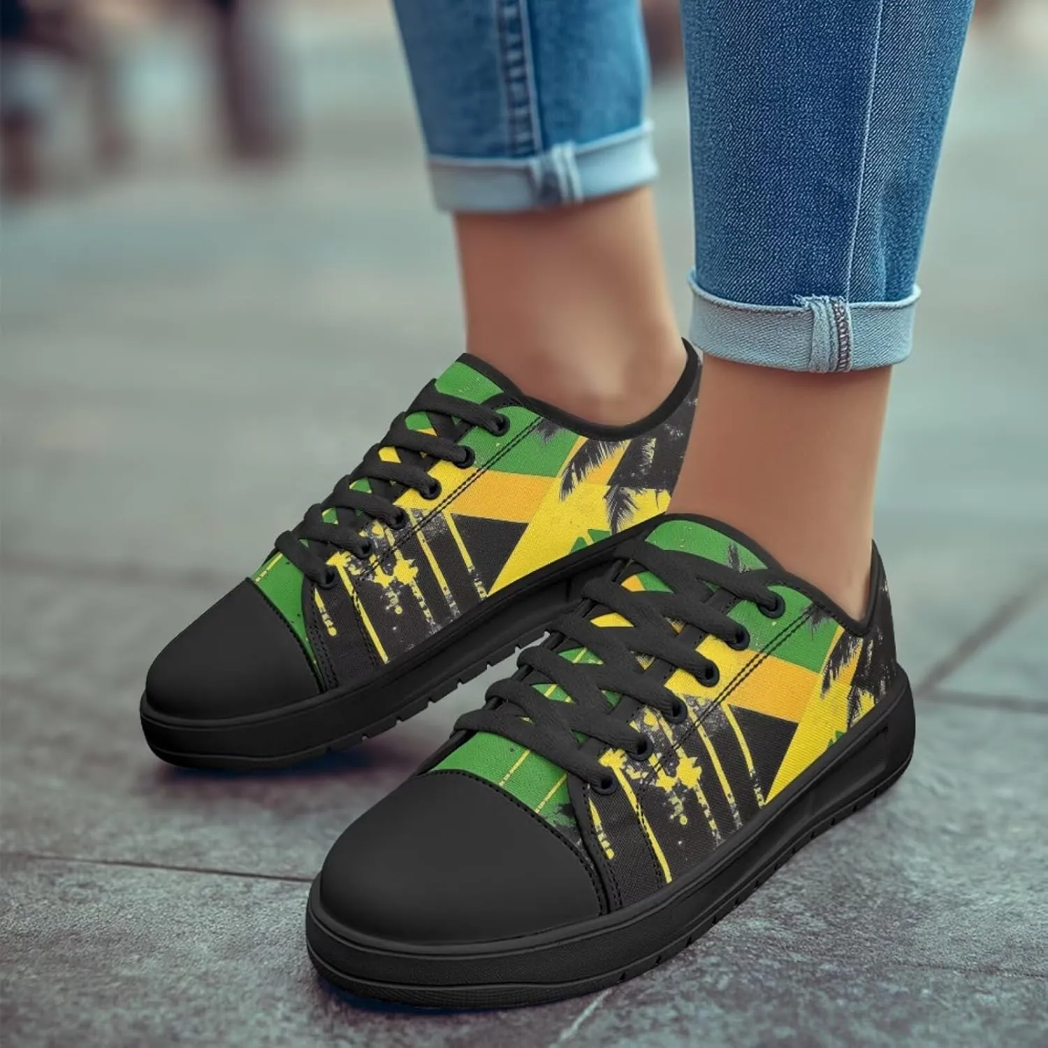 Canvas Shoes for Women Platform Sneakers Slip on Lace-up Walking Flats Outdoor Lightweight Tennis Shoe