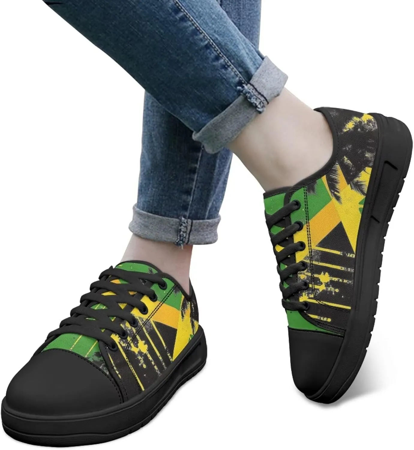Canvas Shoes for Women Platform Sneakers Slip on Lace-up Walking Flats Outdoor Lightweight Tennis Shoe