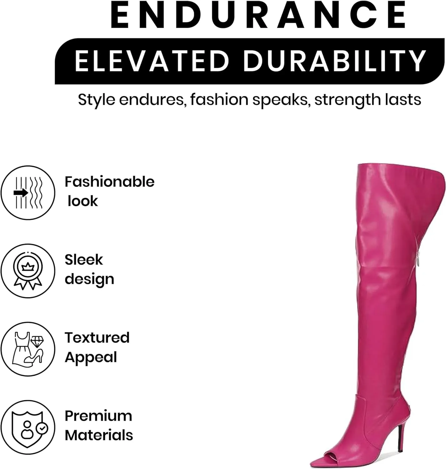Cape Robbin Toxic Faux Snake Thigh High Over The Knee Boots, Peep Toe Stiletto Heel, Fashion Dress Boots for Women