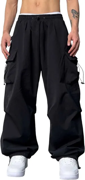 Cargo Work Pant Men Elasticated Casual Track Lounge Pants Loungewear Sweatpant Pockets Relaxed Fit Joggers