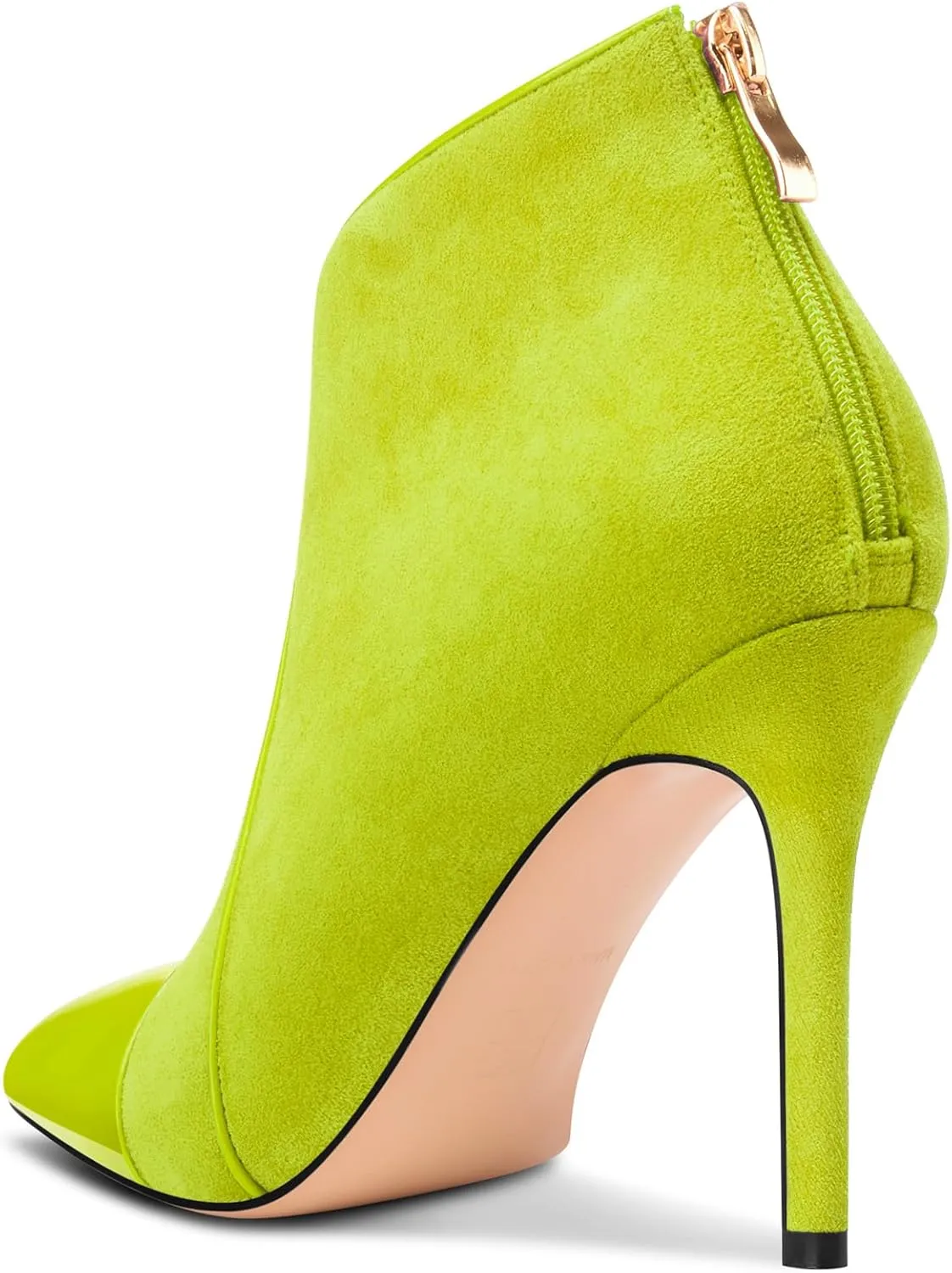 Castamere Women Stiletto High Heel Pointed Toe Ankle Boots Short Bootie Zipper Slip-on Party Office Dress Boots 3.9 Inches