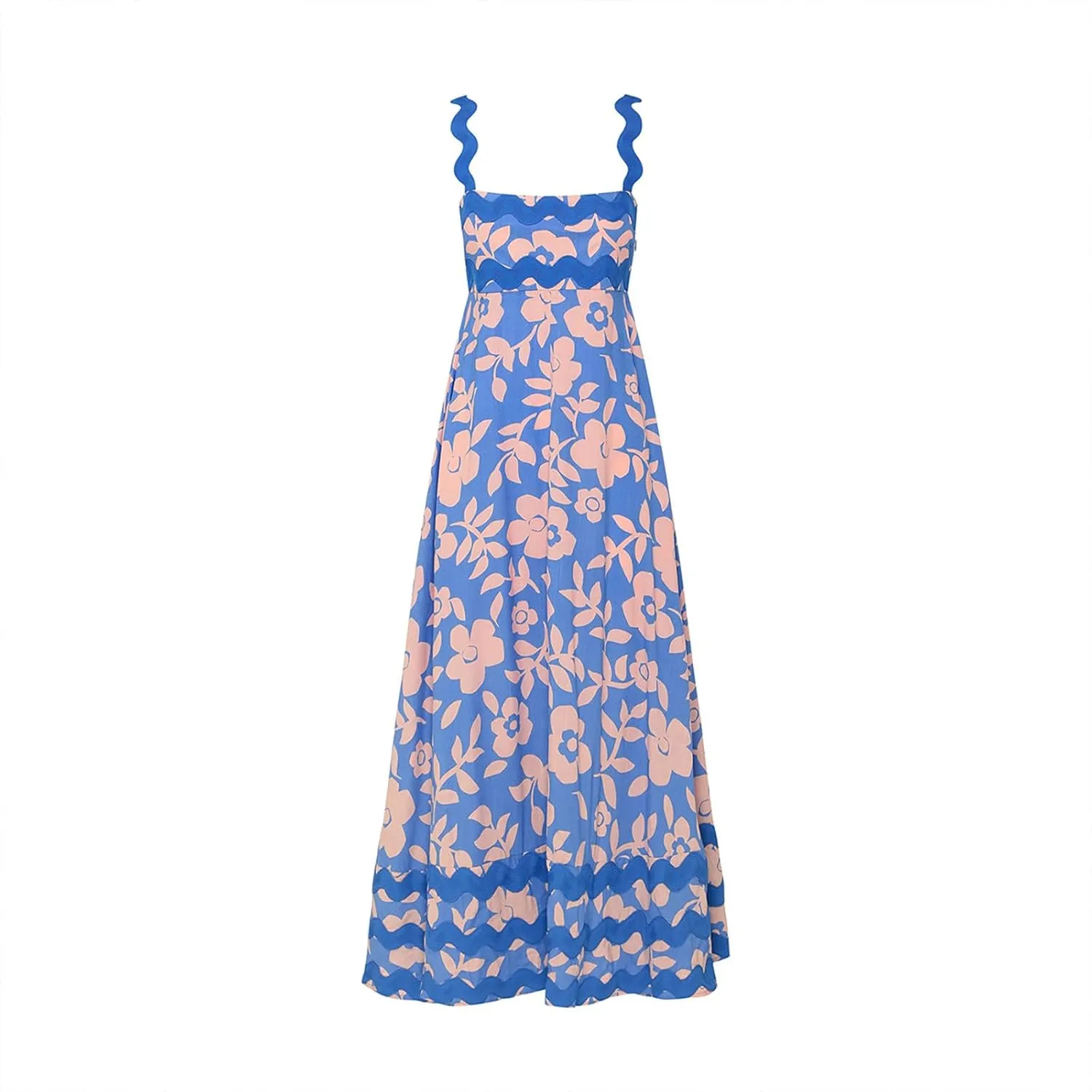 Ceboyel Women Summer Vacation Dresses 2024 Flowy Boho Maxi Long Dress Tiered Casual Sundresses Trendy Beachy Clothing