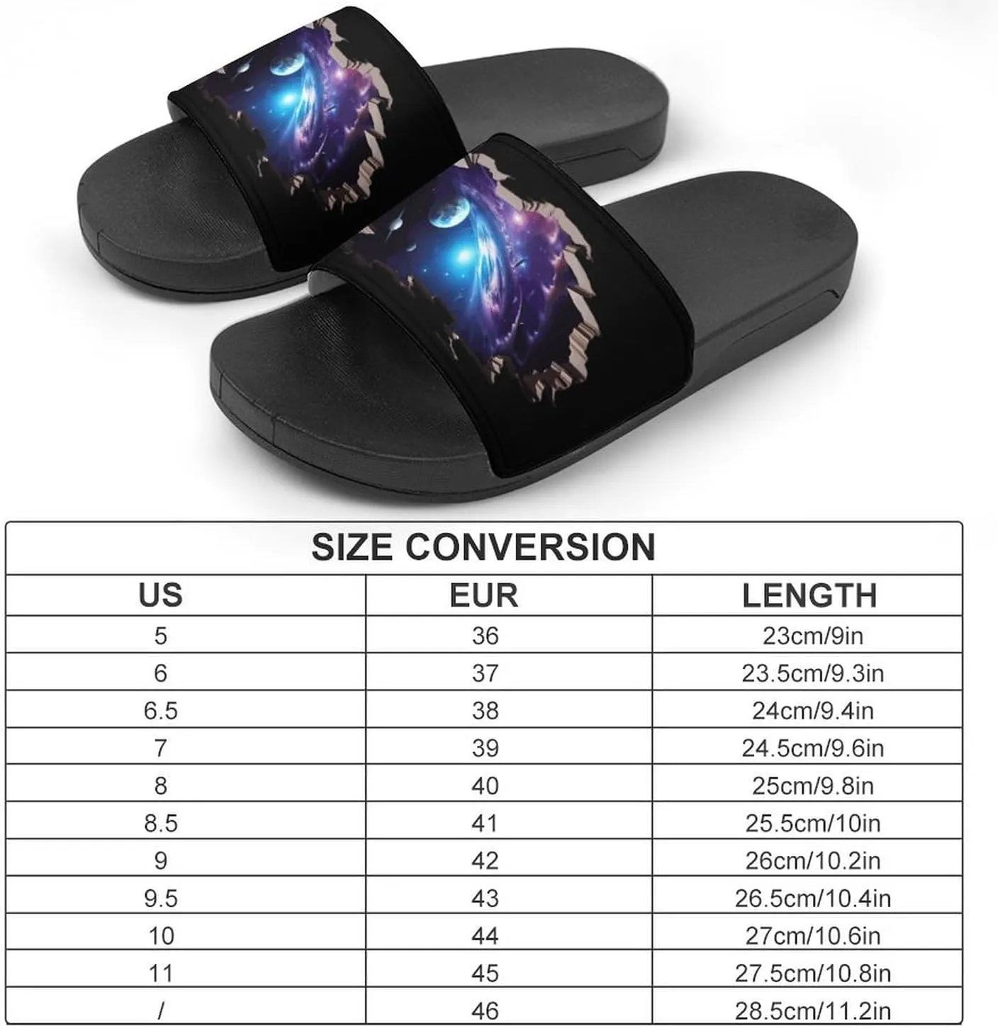 Ceiling Stars Planet Galaxy House Sandals Non Slip Slippers Quick Drying Bathroom Shower Shoes for Women Men