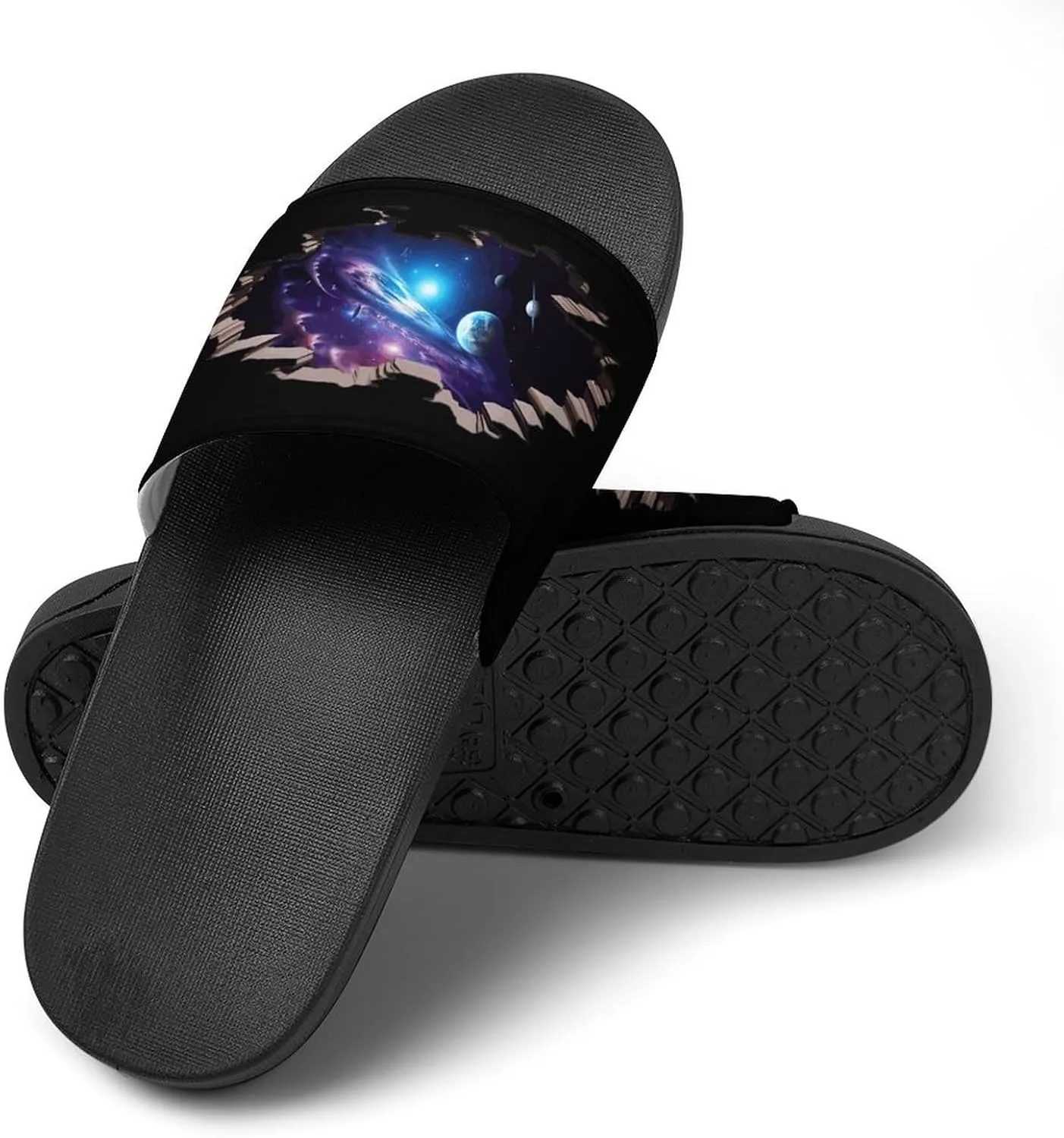 Ceiling Stars Planet Galaxy House Sandals Non Slip Slippers Quick Drying Bathroom Shower Shoes for Women Men
