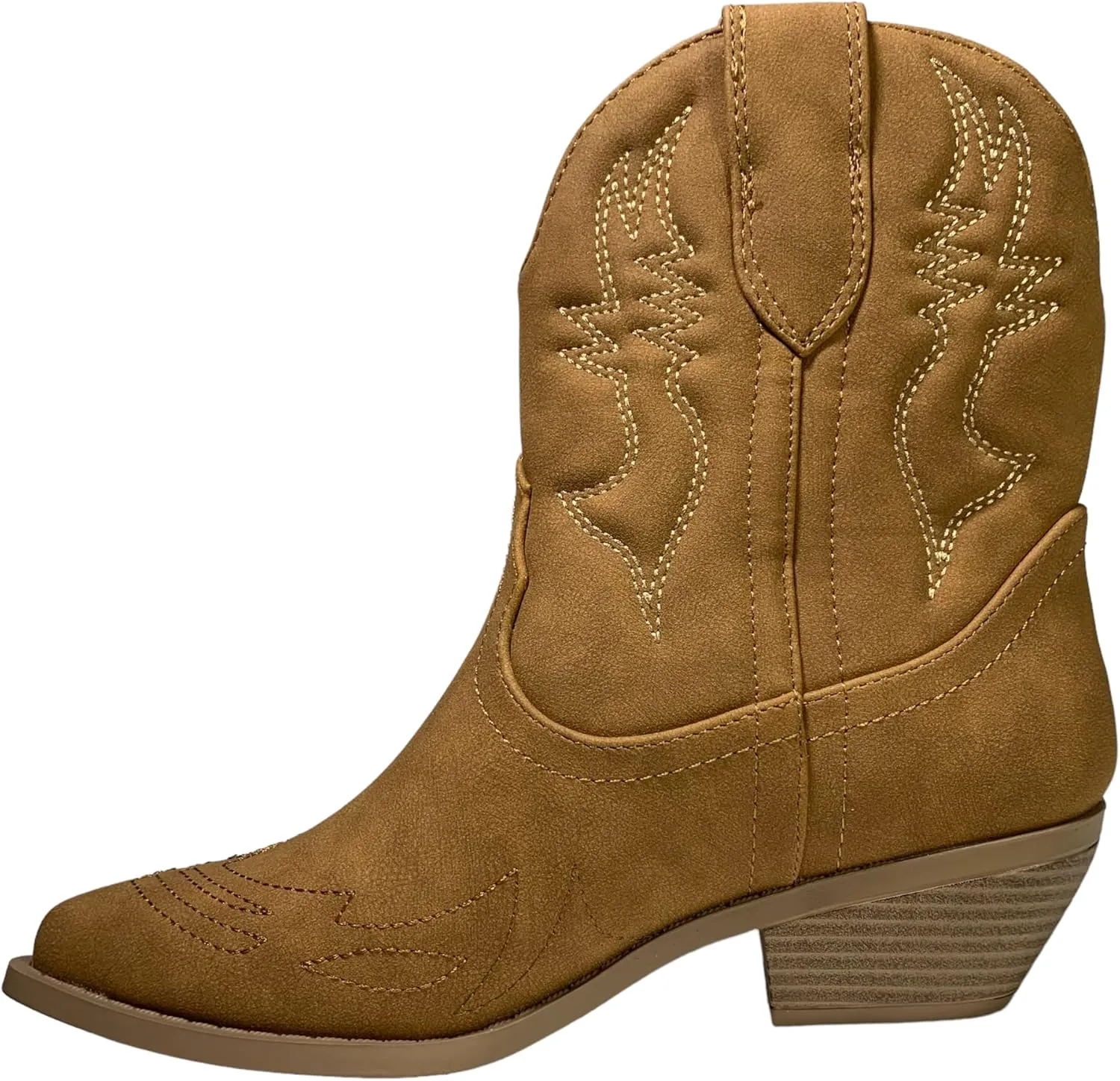 Chariot & Co -Susan- Womens Cowboy Cowgirl Western Ankle Booties Pointed Toe Boots