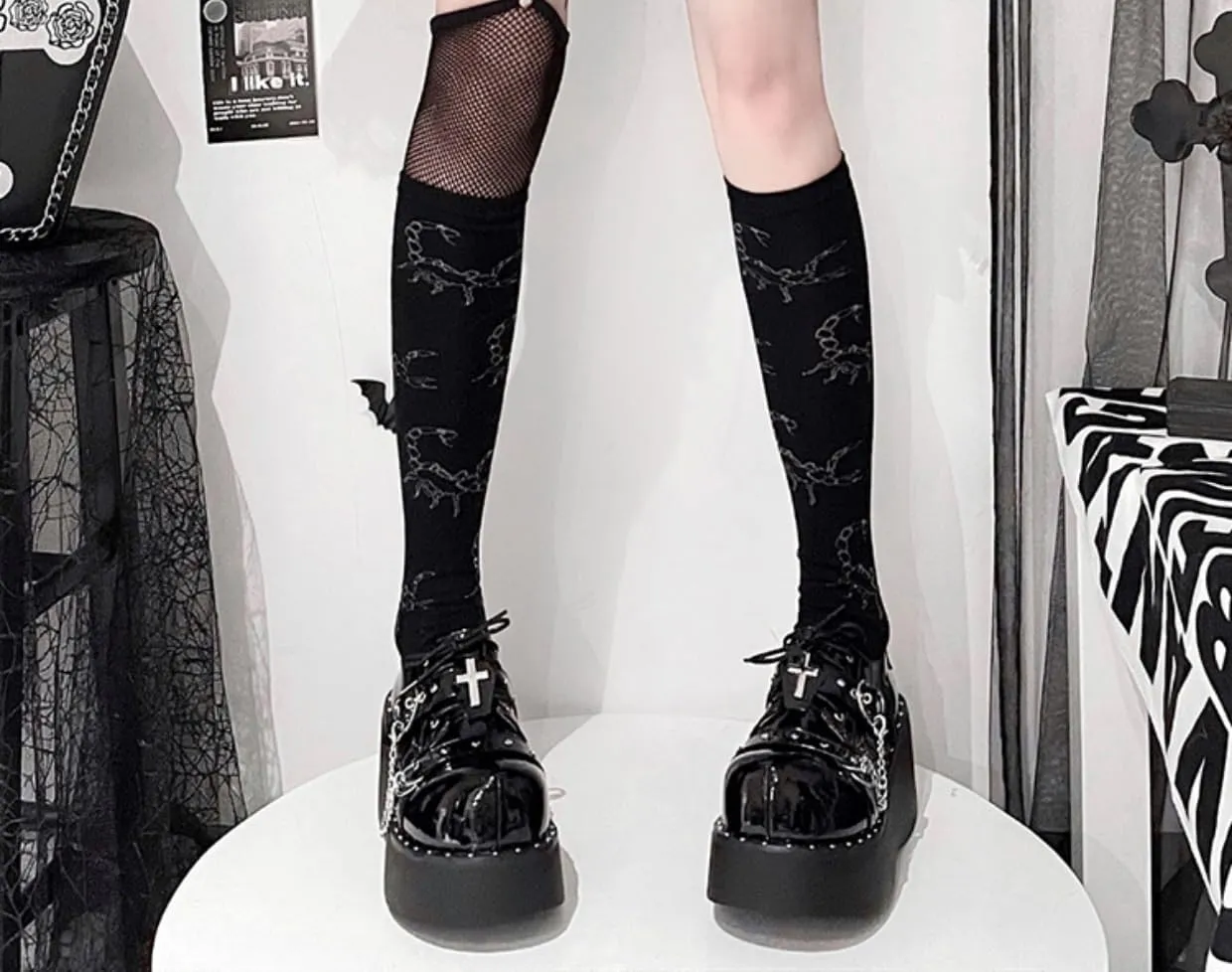 Church Emo Shoes Y2K Retro Rave Boots Grunge Chunky Shoes for Women - Non Slip Kawaii Elegant Cute Core Comfort Birthday Gifts for Preppy Teen Girls Rococo Lolita Summer Back To School Party