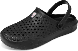 clapzovr Unisex Garden Clogs Shoes with Straps Ultralight, Shower Shoes Clogs for Women Men, Slippers Sandals Beach Shoes