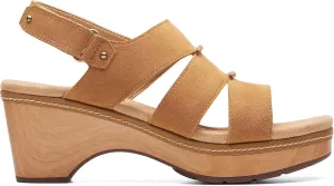 Clarks Womens Seannah Glow Wedge Strappy Ankle Strap