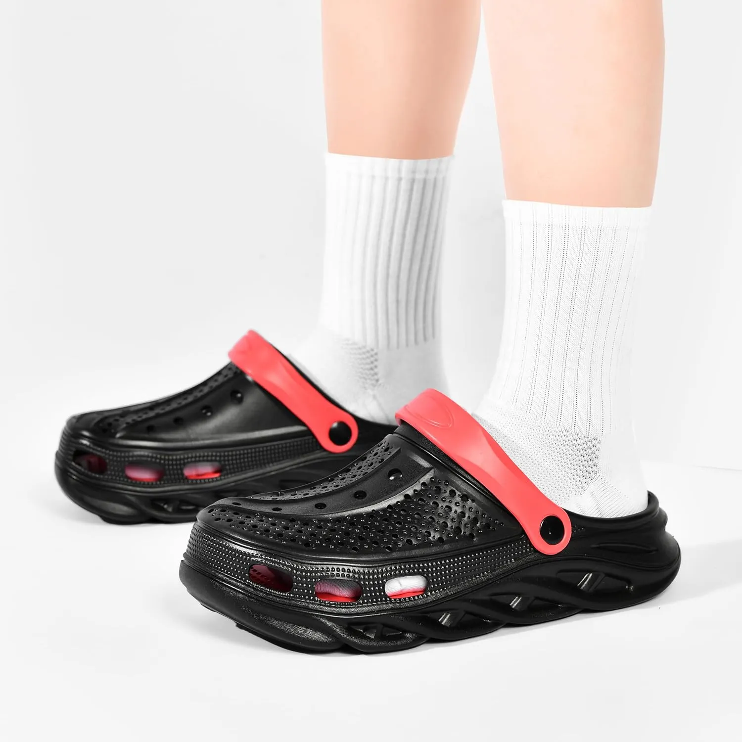 clootess Arch Support Garden Clogs Orthopedic Shoes for Women and Men Sandals Pillow Recovery Fasciitis Feet Insoles