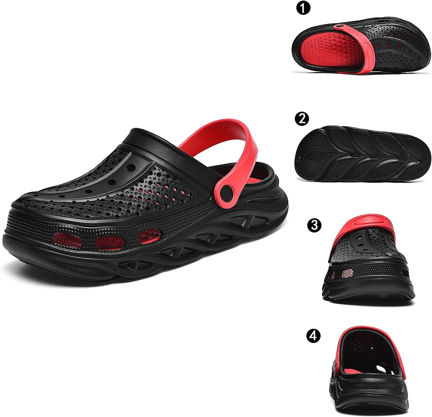 clootess Arch Support Garden Clogs Orthopedic Shoes for Women and Men Sandals Pillow Recovery Fasciitis Feet Insoles