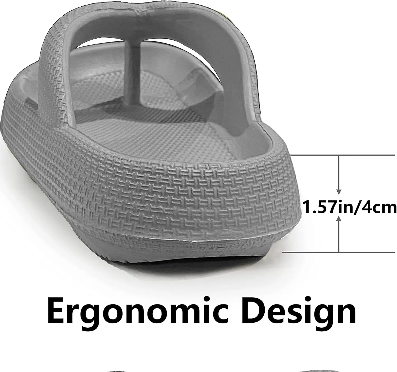 Cloud Flip Flops for Men Women Orthotic Lightweight Beach Slides Pillow Soft Slides Sandals Cushion Beach Flip Flops EVA Comfy Bath Spa Walking Sandals Pool Thong Slippers