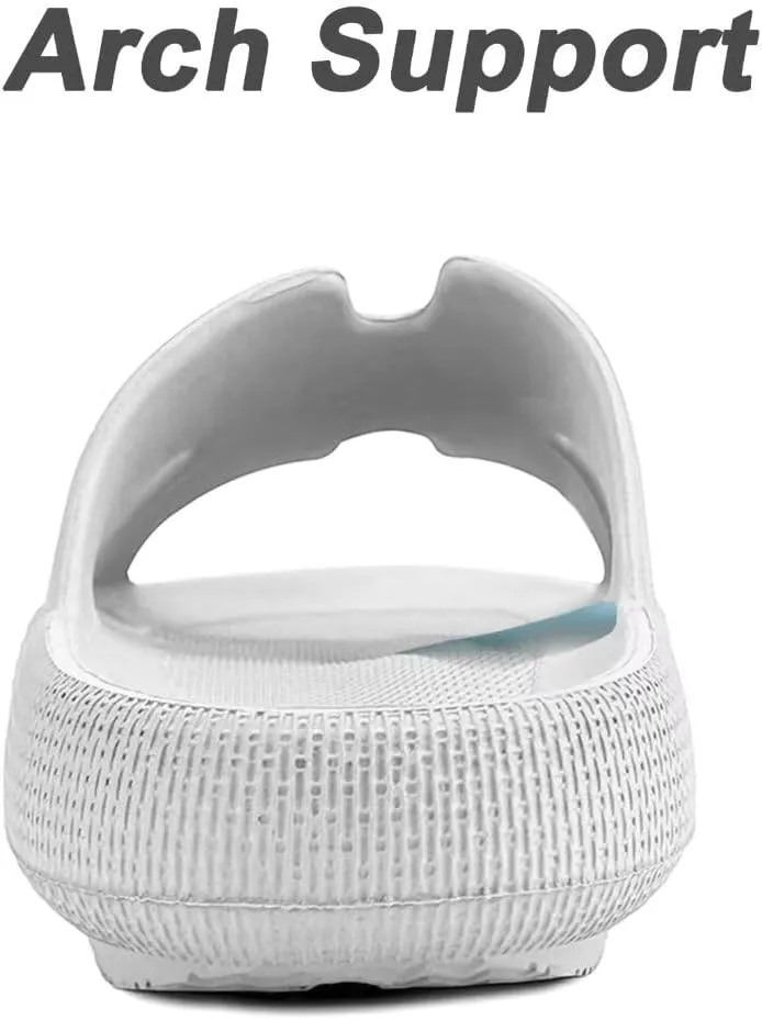 Cloud Pillow Recovery Slides for Women,Womens H-starp Platform Comfortable Memory Foam Arch Support Sandals,Waterproof EVA Cushioned Cushion Slippers for Beach Shower Bathroom Pool