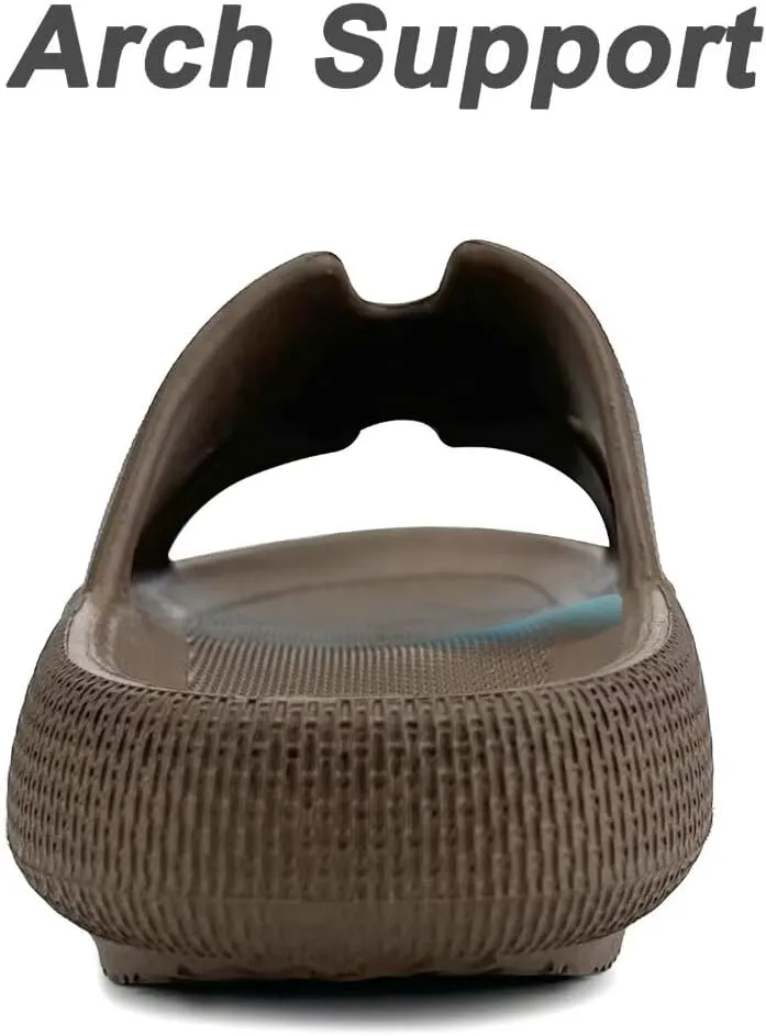 Cloud Pillow Recovery Slides for Women,Womens H-starp Platform Comfortable Memory Foam Arch Support Sandals,Waterproof EVA Cushioned Cushion Slippers for Beach Shower Bathroom Pool