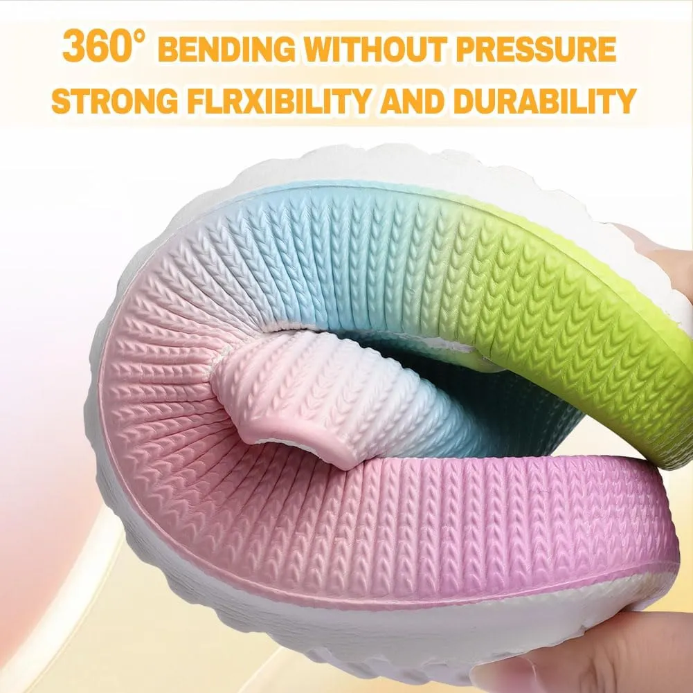Cloud Slides for Kids, Girls Boys Pillow Slippers Shower Bathroom, Comfort Non-Slip Thick Sole Slippers Summer Beach Shoes for Little Kid/Big Kid