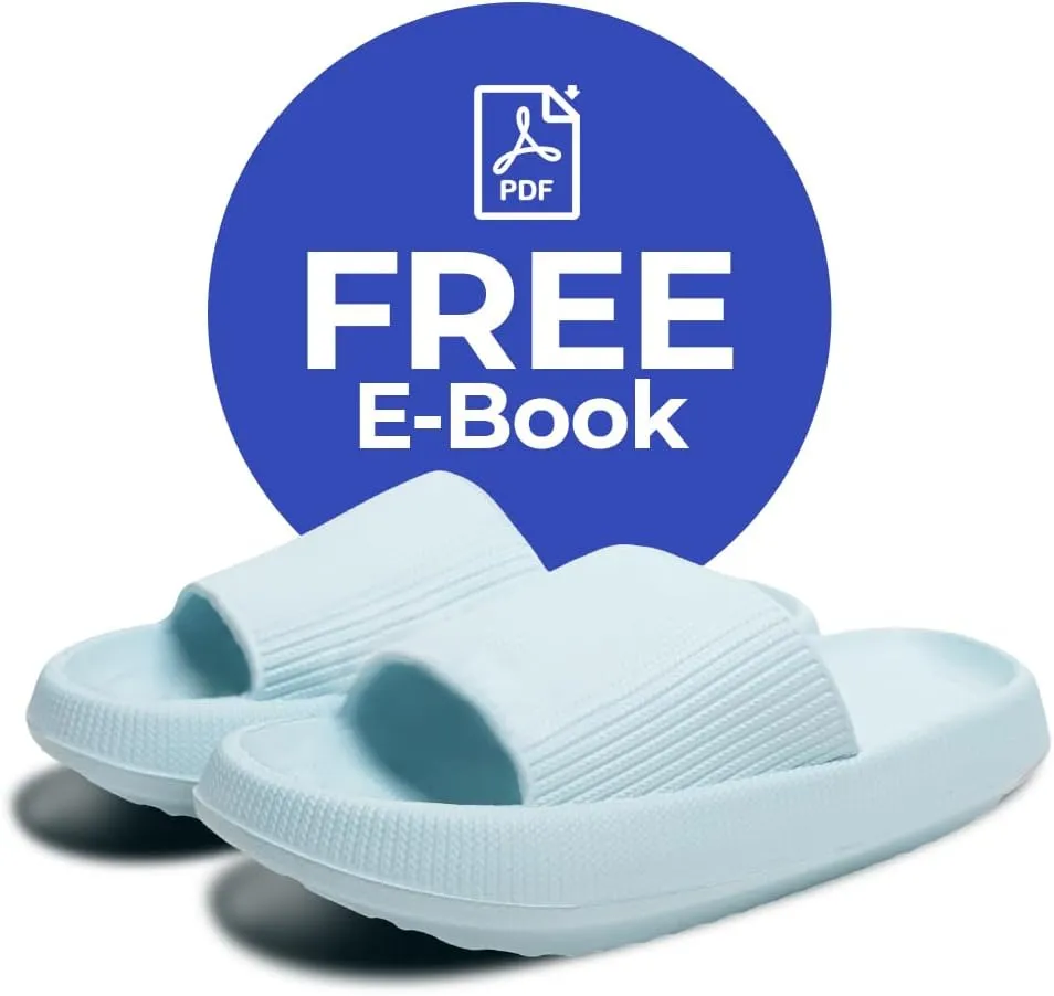 Cloud Slides For Women And Men - Comfy Non Slip Indoors Slippers For Shower Spa Pool College Outdoors Slides - Soft And Cozy Open Toe House Sandals Thick Soles
