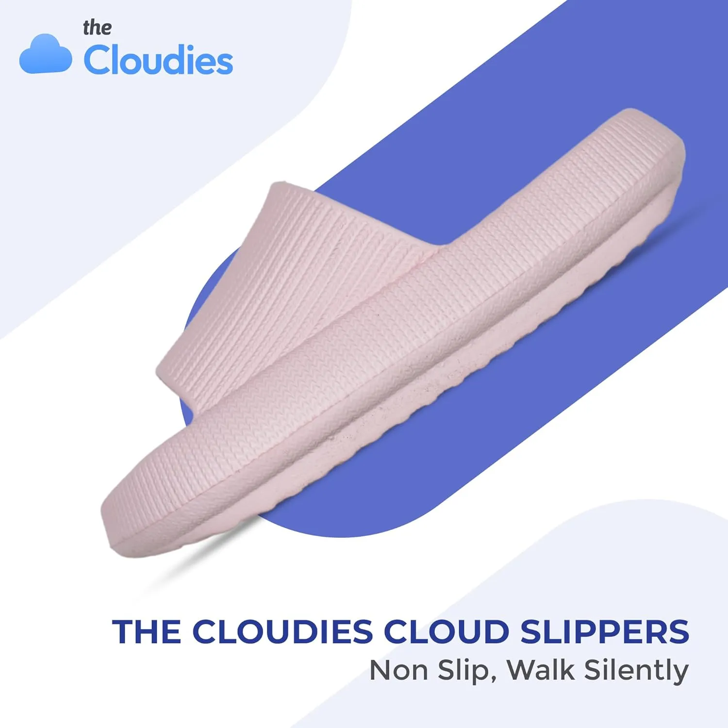 Cloud Slides For Women And Men - Comfy Non Slip Indoors Slippers For Shower Spa Pool College Outdoors Slides - Soft And Cozy Open Toe House Sandals Thick Soles