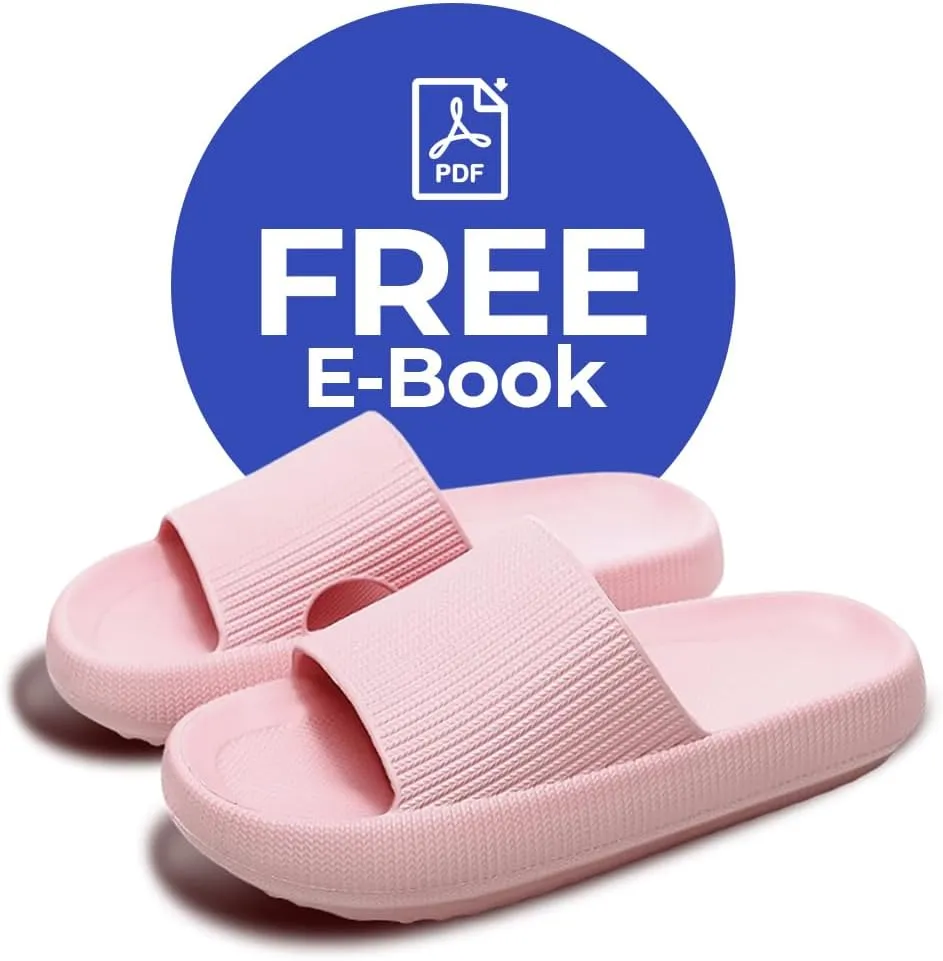 Cloud Slides For Women And Men - Comfy Non Slip Indoors Slippers For Shower Spa Pool College Outdoors Slides - Soft And Cozy Open Toe House Sandals Thick Soles
