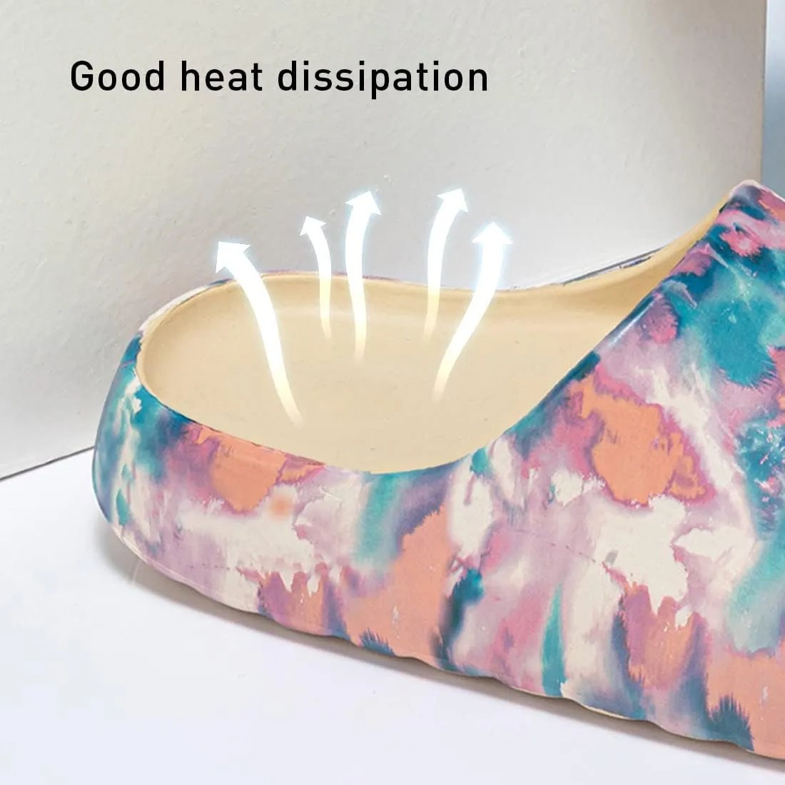 Cloud Slides for Women and Men, Platform Slides Slippers, Non-Slip Quick Drying Soft Lightweight Shower Shoes, Thick Sole Open Toe Slides Sandals for Indoor & Outdoor