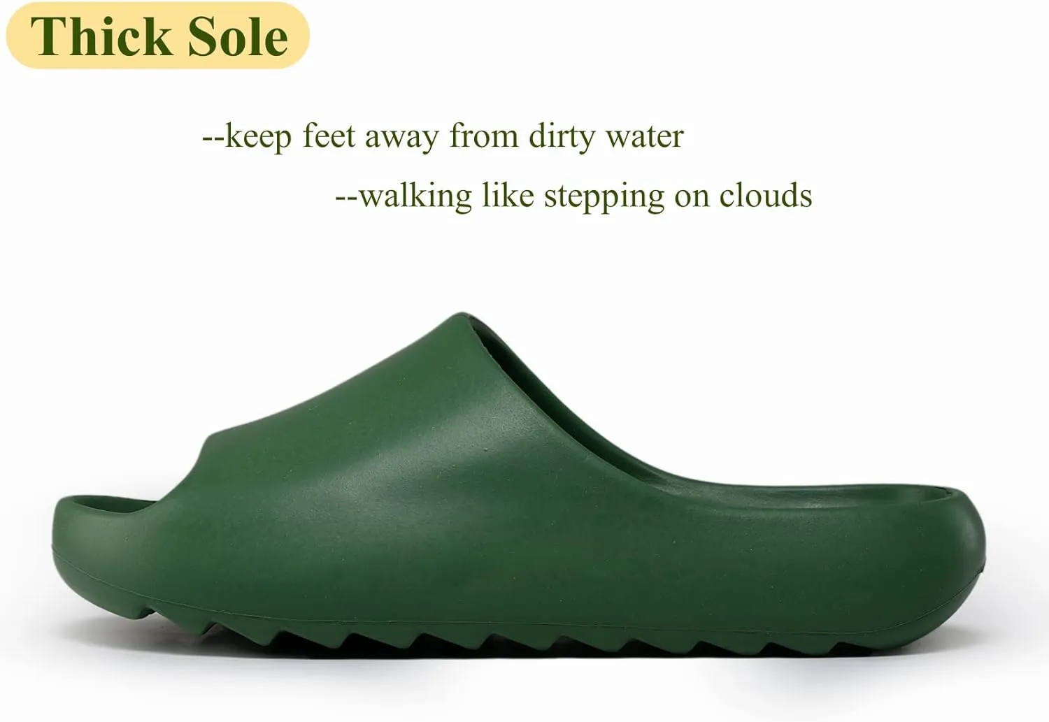 Cloud Slides for Women Men Kids, Pillow Slippers Comfy Non-Slip Soft Waterproof Bathroom Shower Shoes, Cushioned Thick Sole Sandals for Indoor and Outdoor