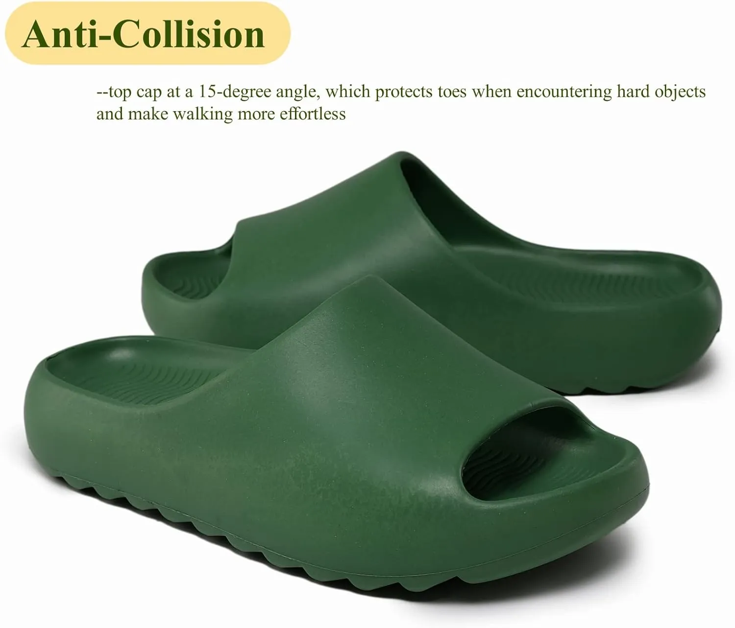 Cloud Slides for Women Men Kids, Pillow Slippers Comfy Non-Slip Soft Waterproof Bathroom Shower Shoes, Cushioned Thick Sole Sandals for Indoor and Outdoor