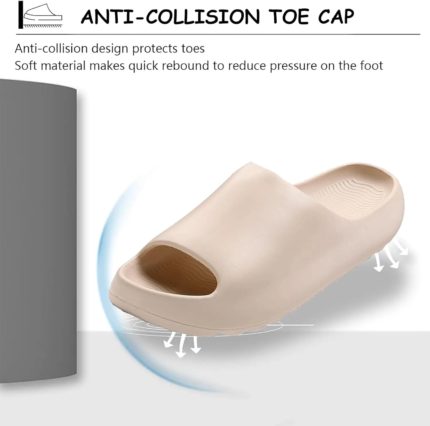 Cloud Slides for Women Men Kids,Unisex EVA Soft Recovery Slides,Thick Sole Open Toe Toddler Boys Girls Beach Slippers Shower Shoes Outdoor&Indoor House Slippers