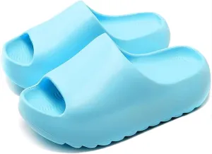Cloud Slides for Women Men Kids,Unisex EVA Soft Recovery Slides,Thick Sole Open Toe Toddler Boys Girls Beach Slippers Shower Shoes Outdoor&Indoor House Slippers