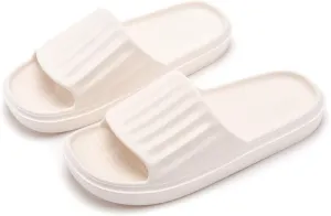 Cloud Slides for Women Men Pillow Slippers Non-Slip Shower Bath Platform Foam Sandals for Indoor Outdoor House