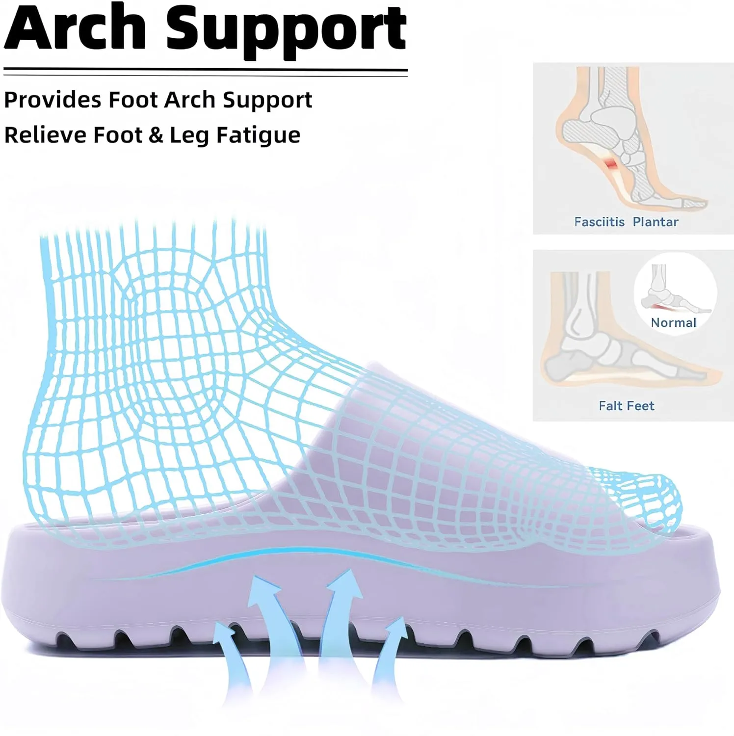 Cloud Slides for Women Men, Recovery Womens Pillow Slides,EVA Anti-Slip shower shoes,Thick Sole Open Toe Garden Shoes,men's sandals,mens slippers for Indoor and Outdoor Size
