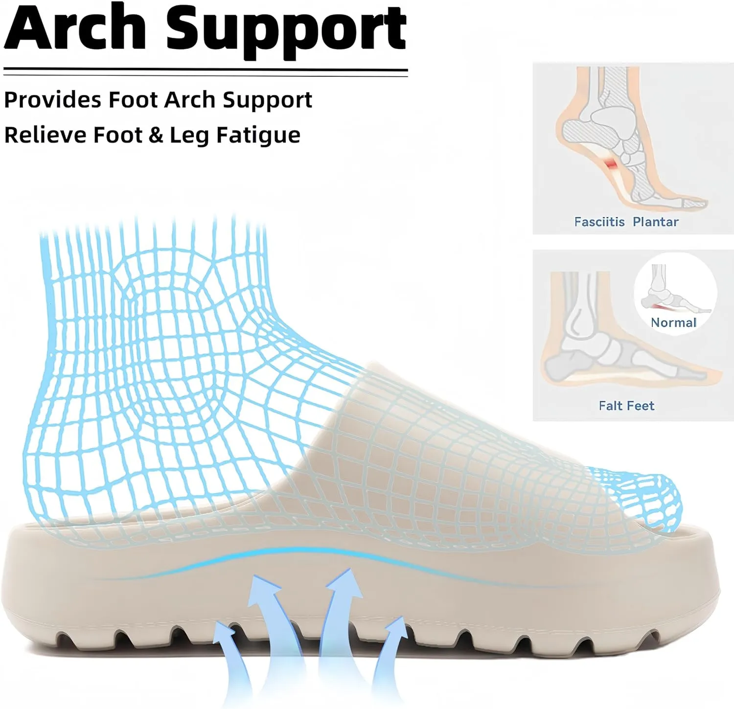 Cloud Slides for Women Men, Recovery Womens Pillow Slides,EVA Anti-Slip shower shoes,Thick Sole Open Toe Garden Shoes,men's sandals,mens slippers for Indoor and Outdoor Size